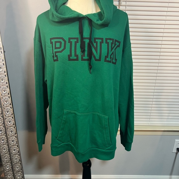 💚PINK Victoria's Secret Green Hoodie - Picture 1 of 4